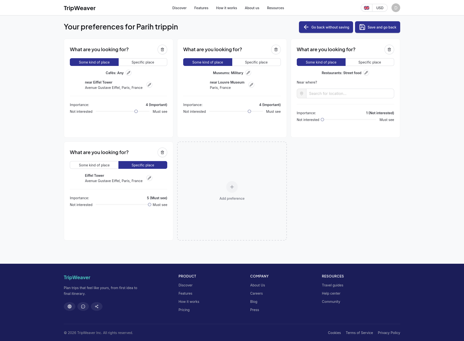 4_TripWeaver_trip_preferences_form_anonymous