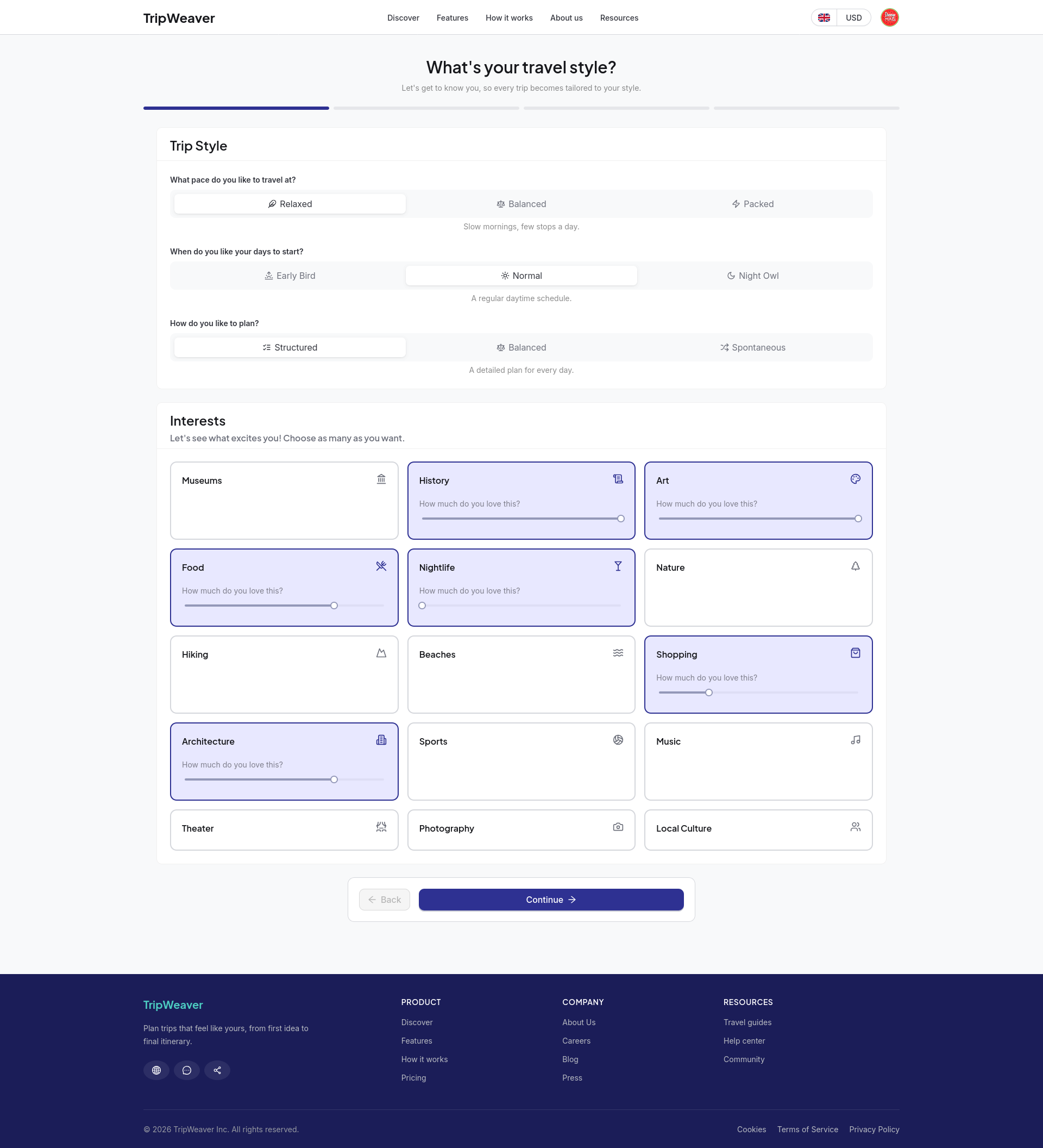 5_TripWeaver_user_preferences_form_anonymous